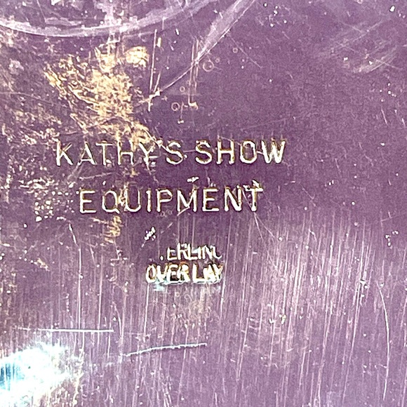 Champion Ruby Sterling Overlay Belt Buckle - Picture 4 of 7